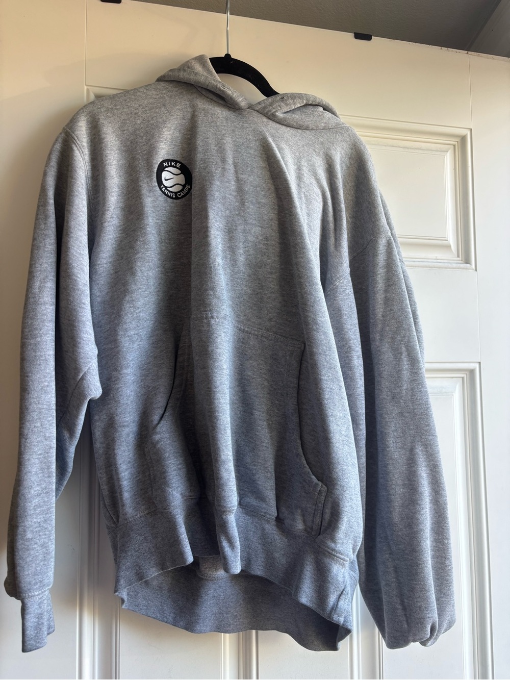 Nike Heather Gray Logo Pullover Hoodie